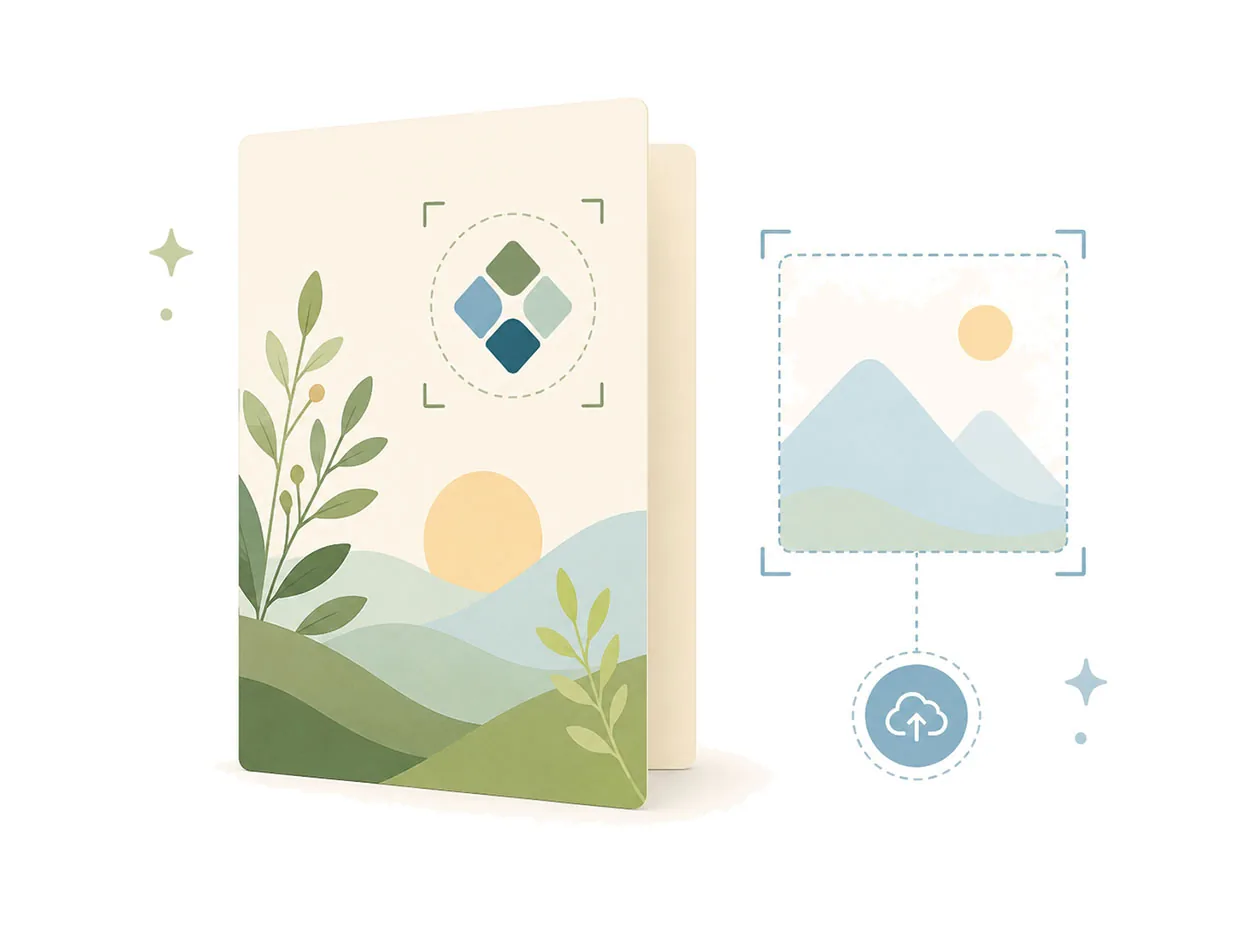 Illustration placeholder for branded cards