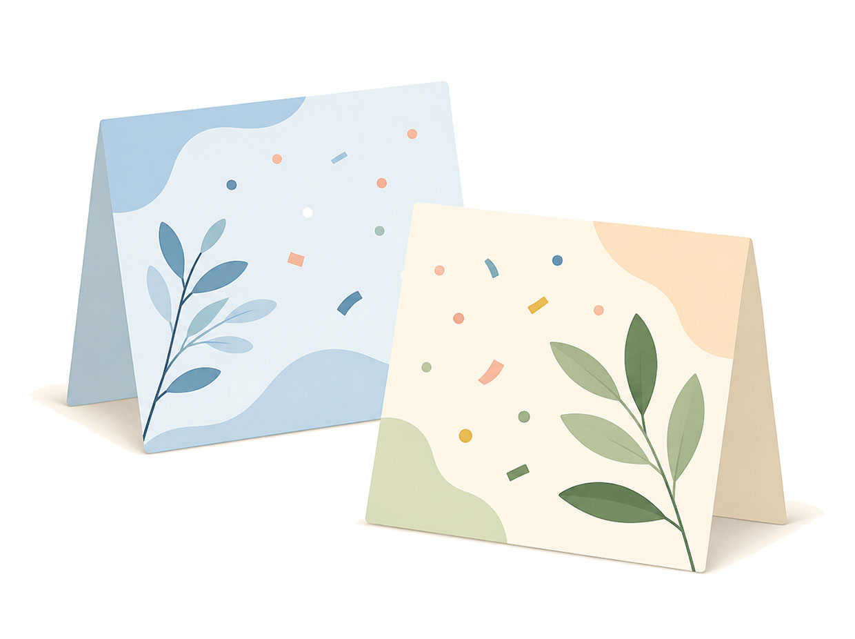Online group greeting card design selection for team celebrations