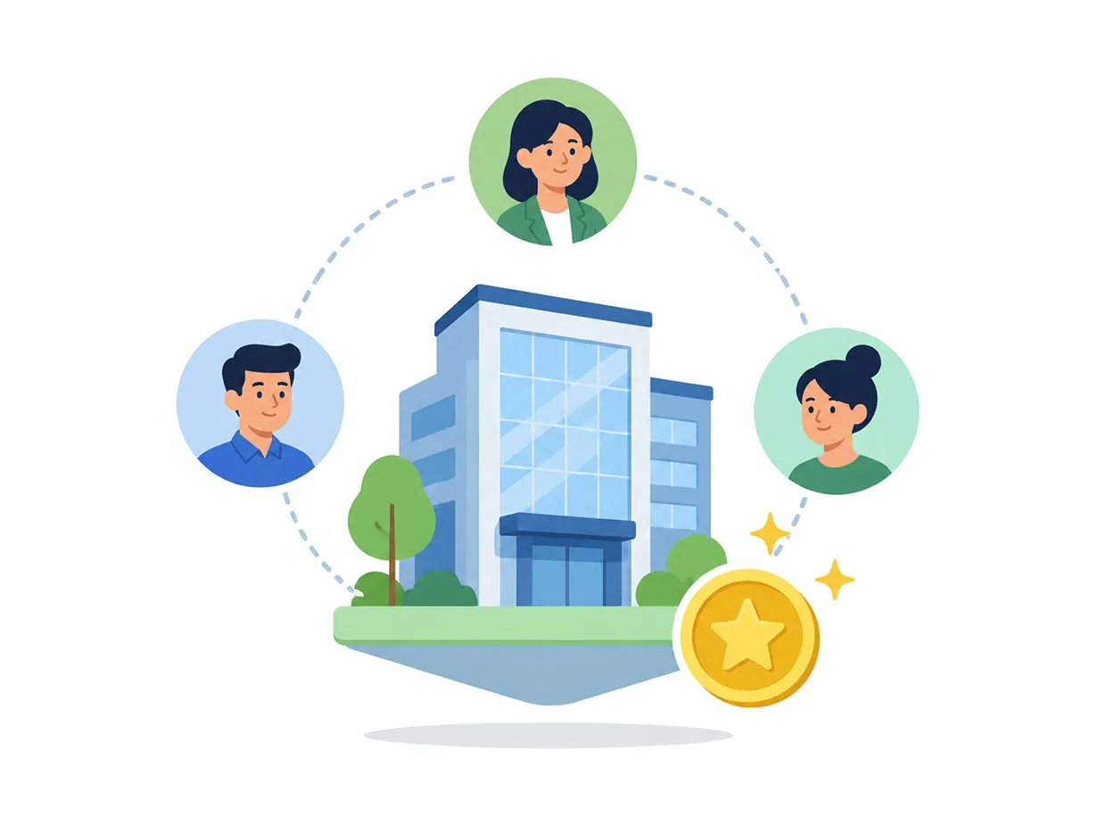 Organisation account collaboration for workplace group greeting cards and team celebrations