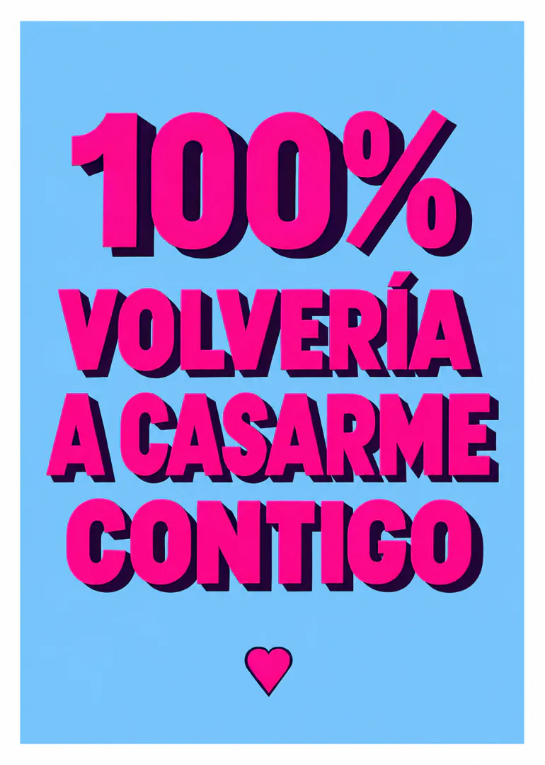 Tarjeta de aniversario con un mensaje cariñoso