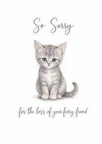 So Sorry Cat Card for Loss of Your Furry Friend