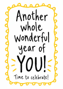 Another Wonderful Year of You Card