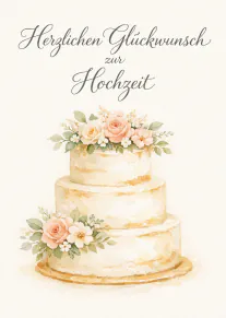 Herzlichen Glückwunsch zur Hochzeit