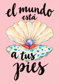 El mundo está a tus pies con concha