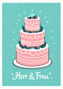 Herr & Frau Hochzeitstorte