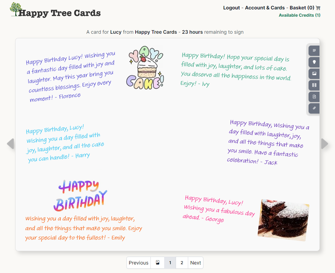 Happy Tree Cards