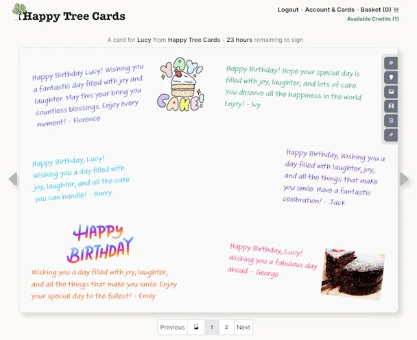 Happy Tree Cards
