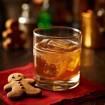 Gingerbread Man Old Fashioned Cocktail