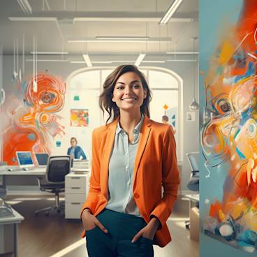 Woman in marketing - ecards in marketing