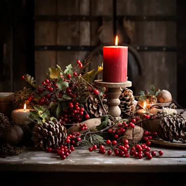 Christmas table centerpiece